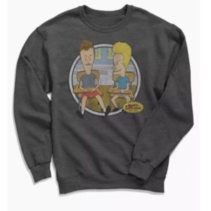 Urban Outfitters Nwot MTV Beavis And Butt-Head Crew Neck Sweatshirt Small MRP 59